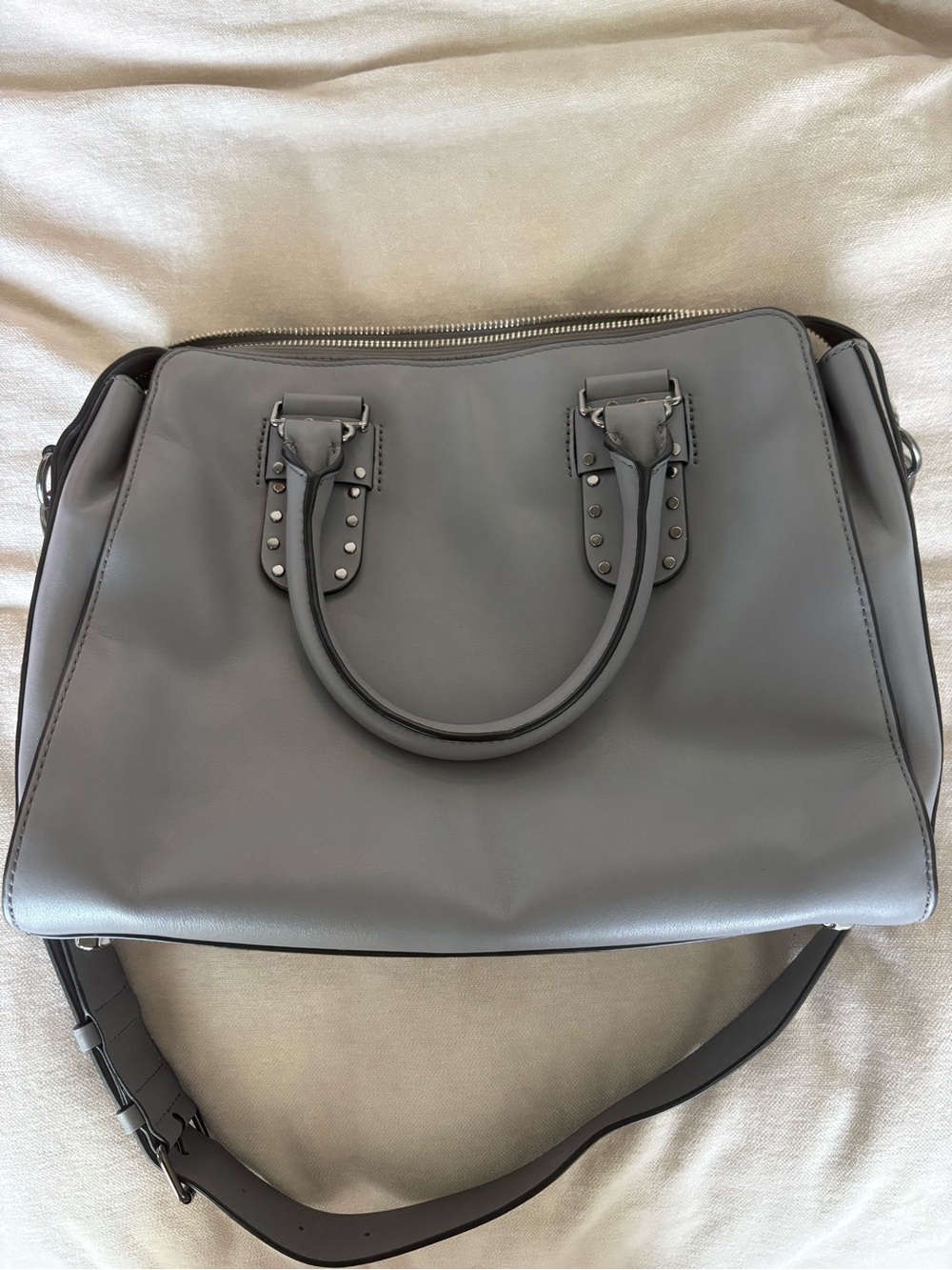 Grey Leather Rebecca Minkoff Purse NWOT